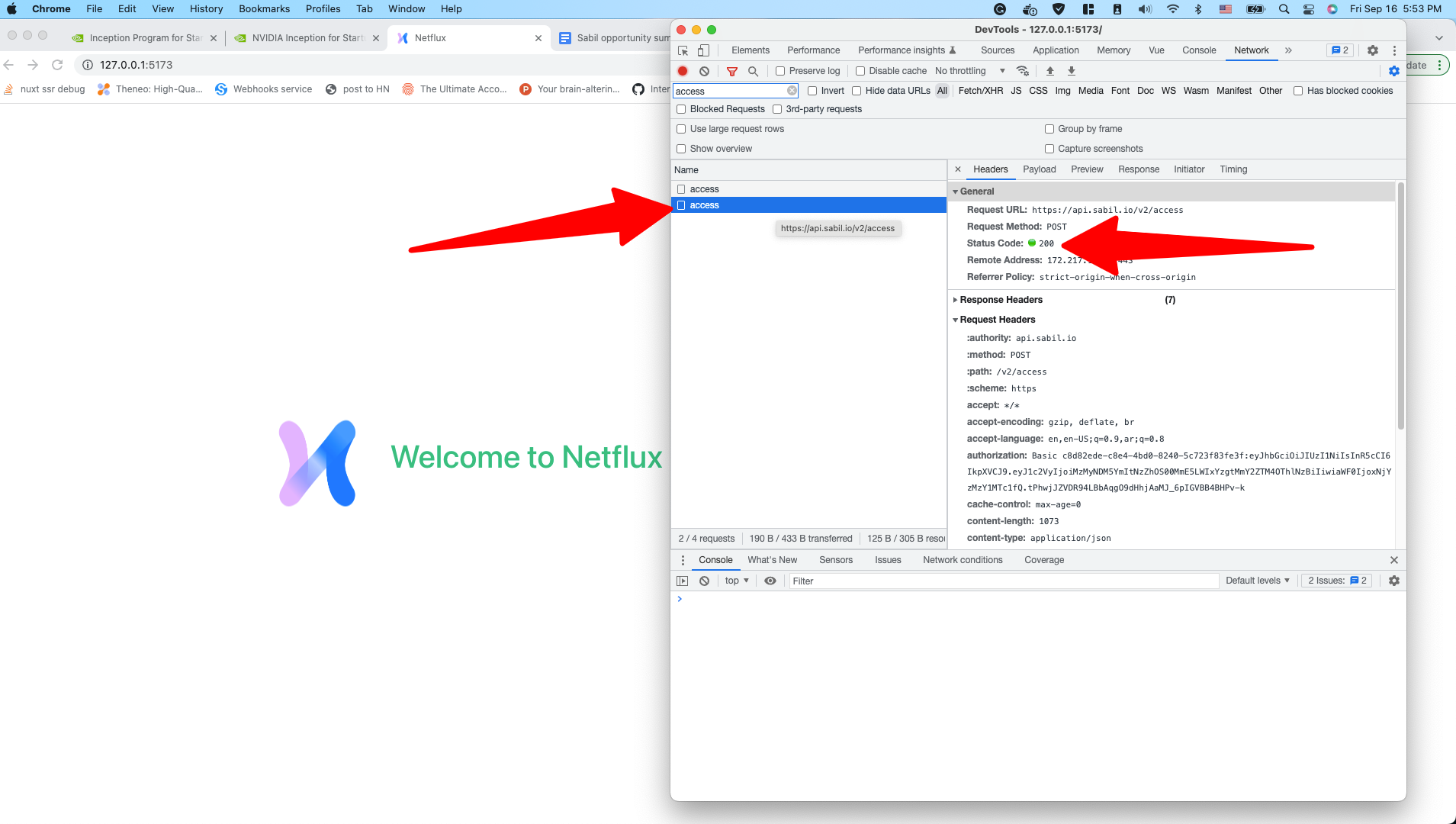 View network monitor